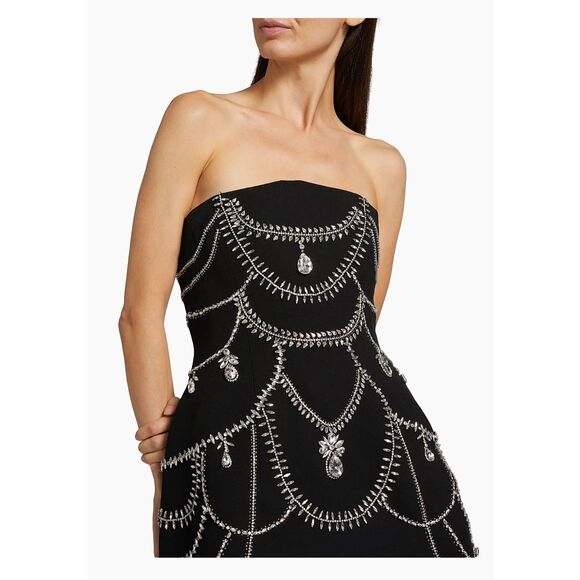 SIMKHAI Arta Embellished Strapless Minidress Size 6 - Picture 5 of 16